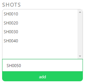 Add shots